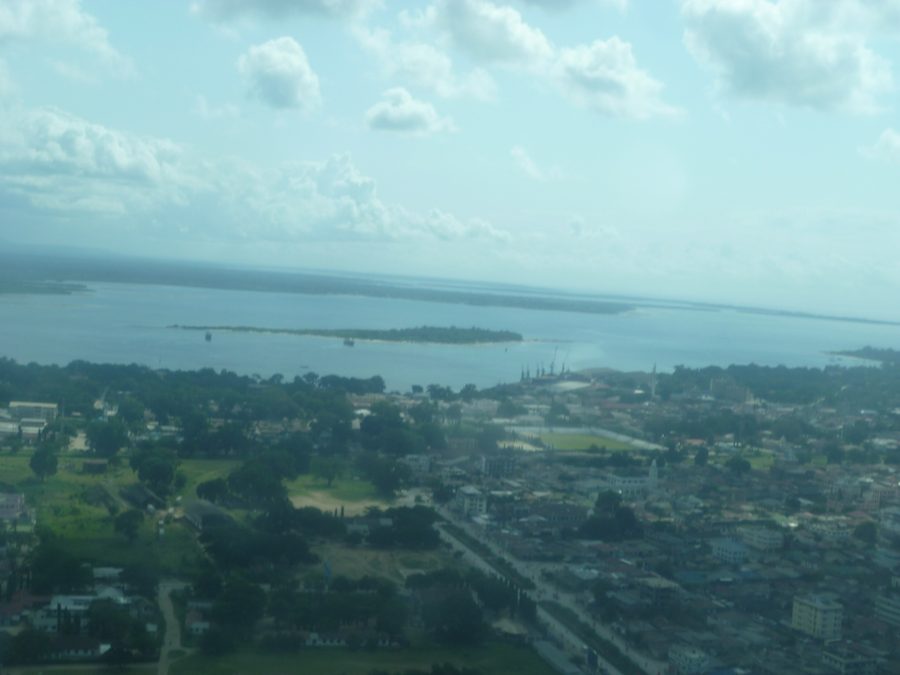 Vue aérienne de Tanga