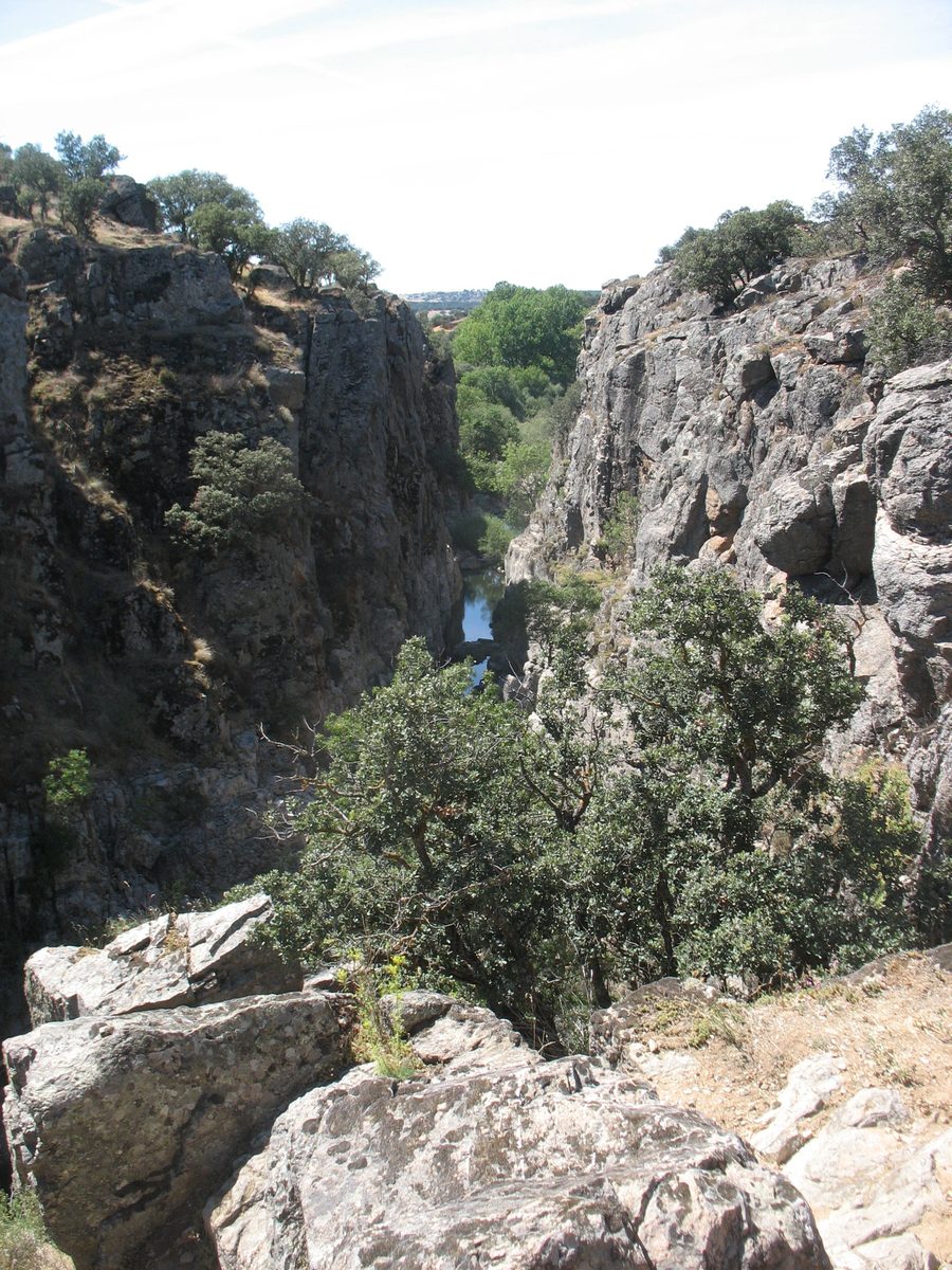 Canyon de la Risca du río Moros à Valdeprados, Ségovie.