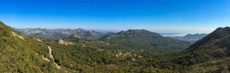 Vue panoramique sur le lac de Skadar au Monténégro