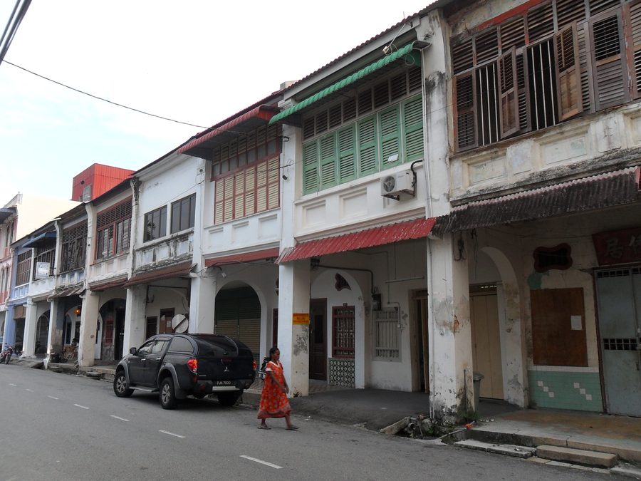 Scène de rue à George Town sur Penang