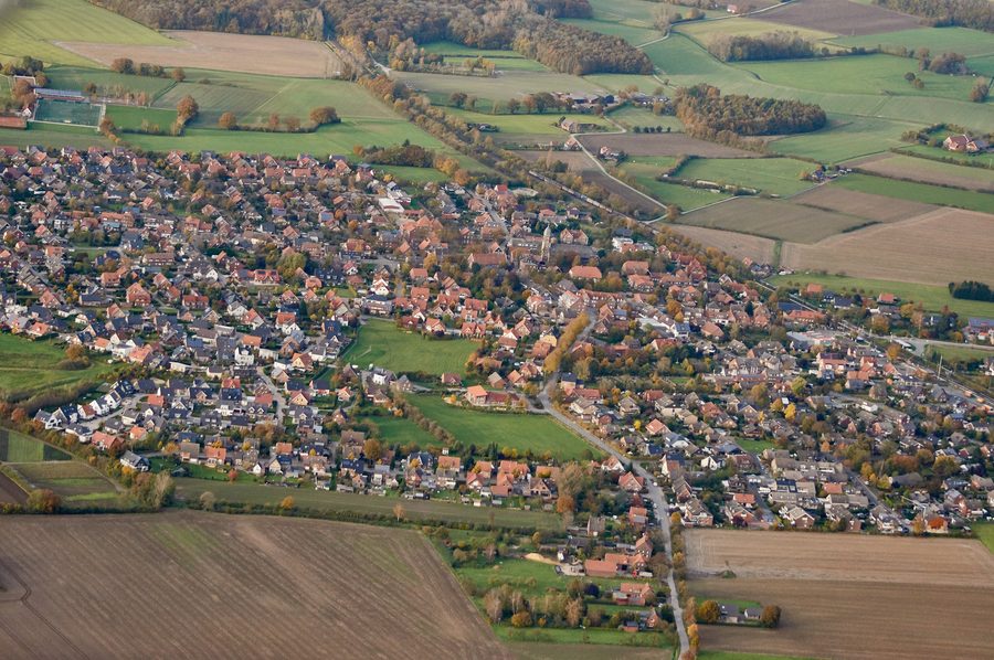 Vue de Rinkerode, un quartier de Drensteinfurt dans le district de Warendorf