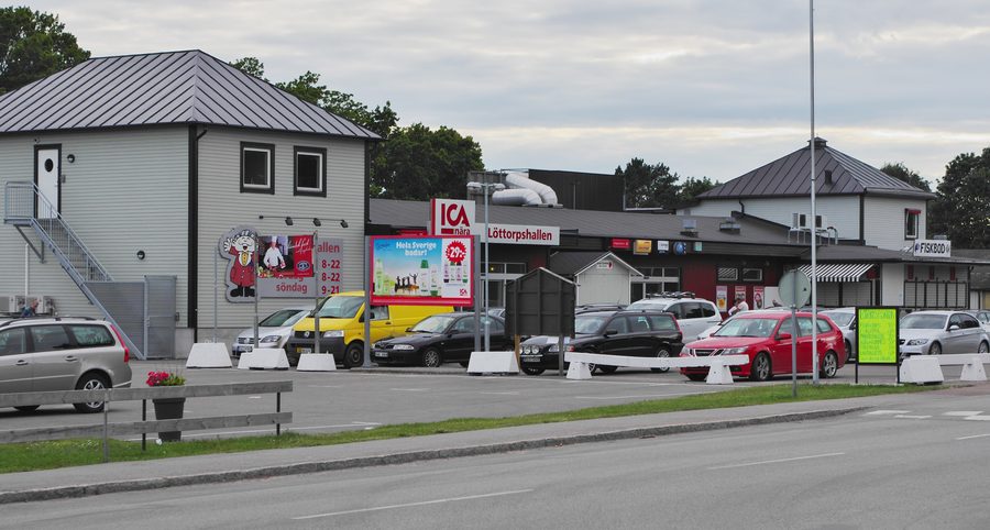 Vue du village de Löttorp dans la commune de Borgholm sur Öland, en Suède