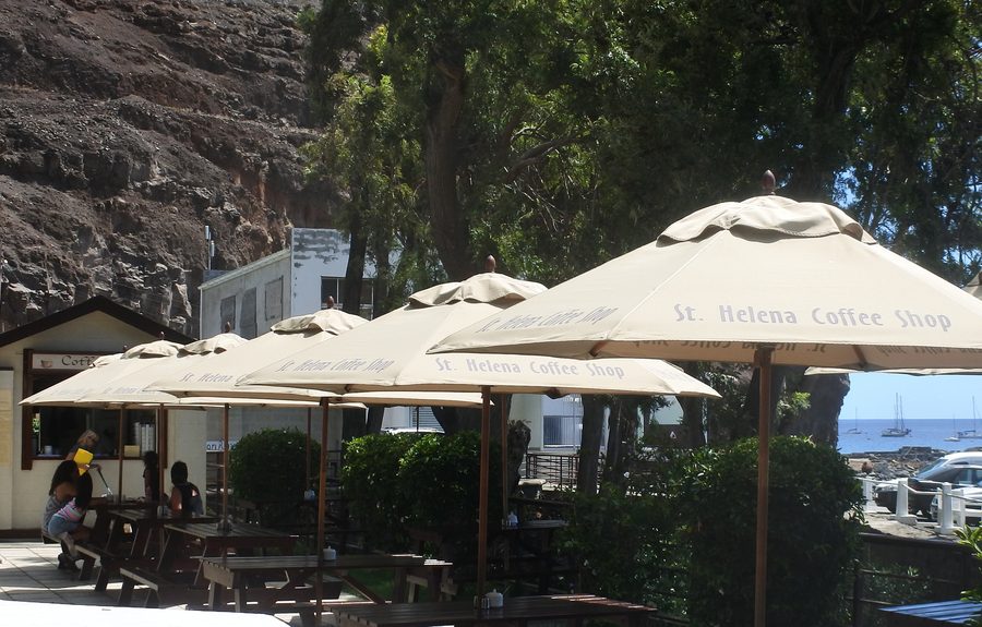 Café de Saint-Hélène dans un café