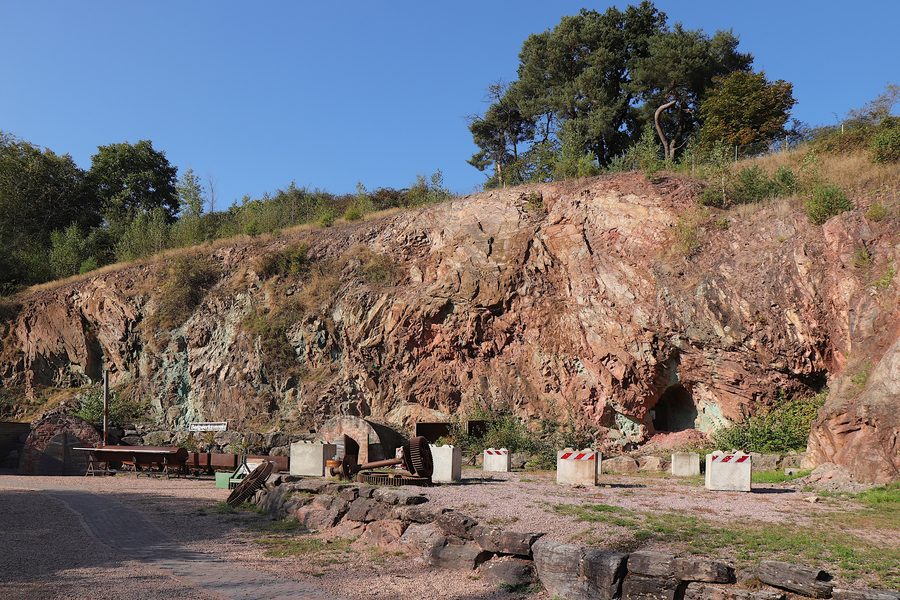 Ancienne mine de cuivre Grube Wilhelmine près de Sommerkahl dans le Spessart bavarois