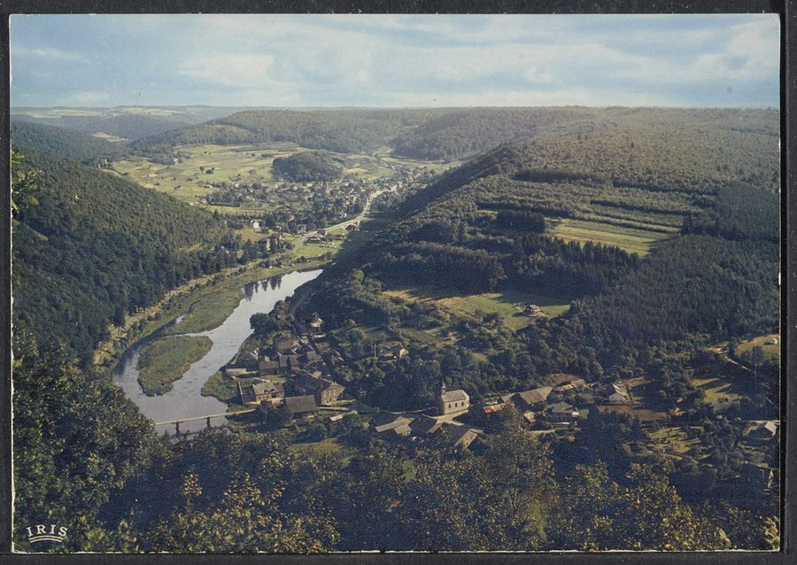 Vue sur la vallée de la Semois avec Mouzaive et Alle depuis Naglémont