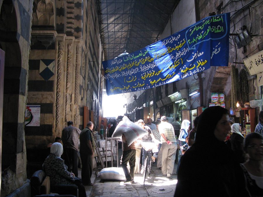Souks dans la vieille ville de Damas