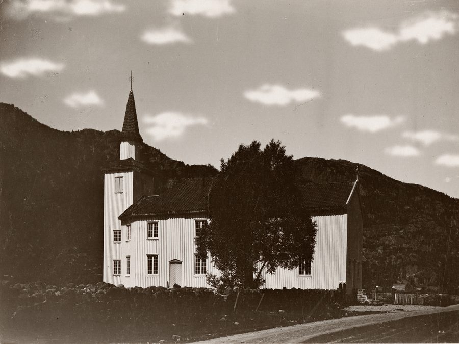 Église de Hægebostad en Agder, Norvège