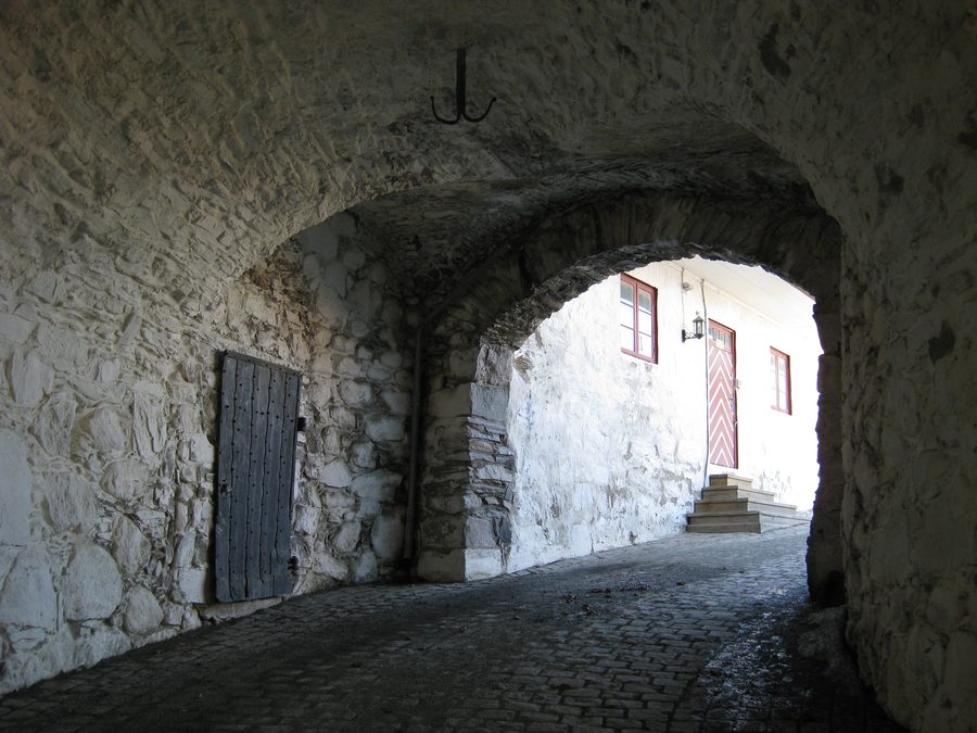 Tunnel d’entrée de la forteresse de Kongsvinger en Norvège