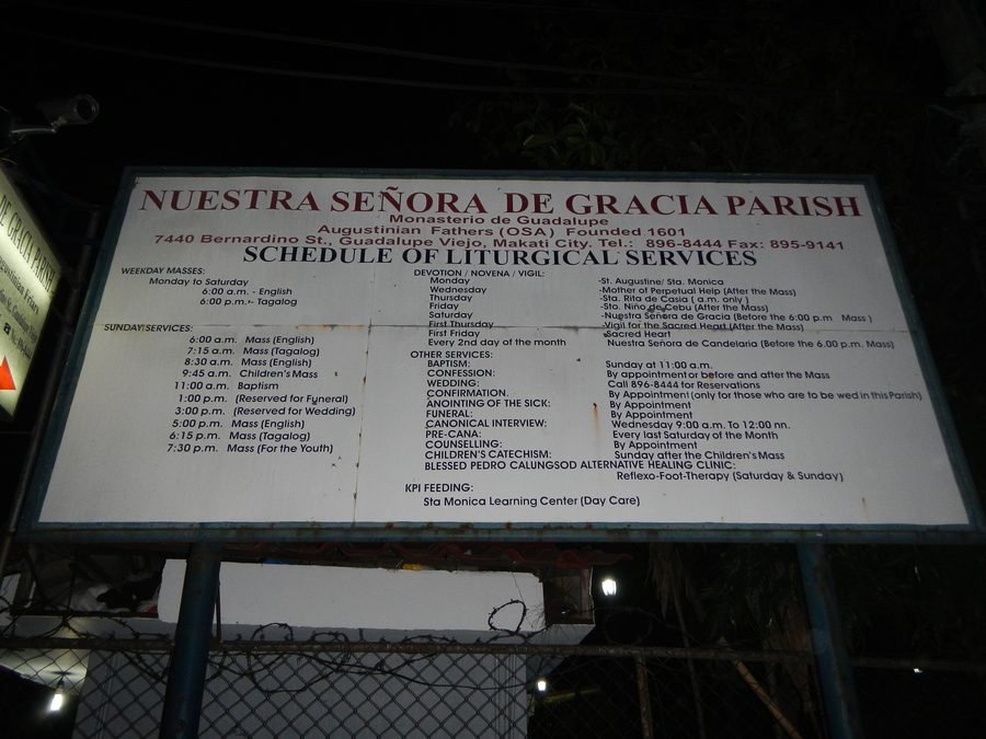 Vue extérieure de la Nuestra Señora de Gracia Church à Makati