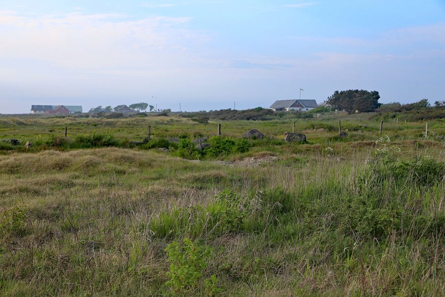 Paysage typique de la côte ouest de la Suède près de Glommen dans la commune de Falkenberg