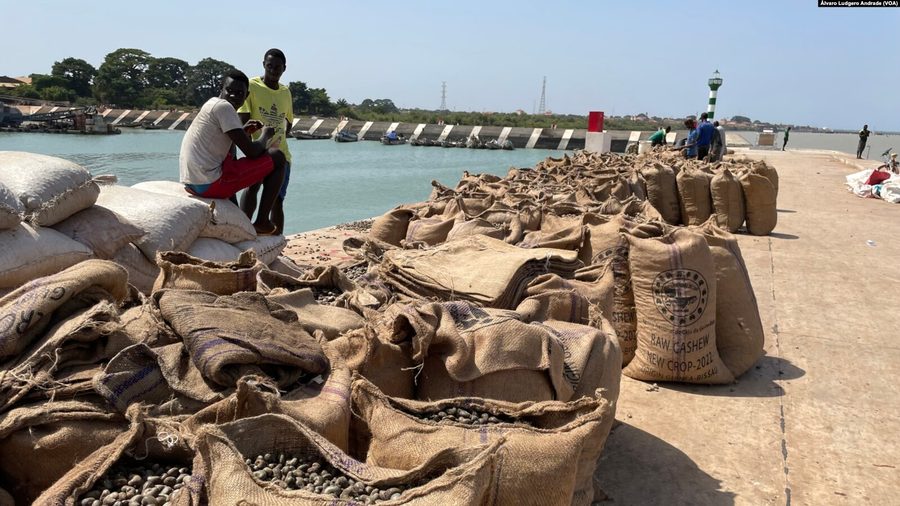 Sacs de noix de cajou en Guinée-Bissau