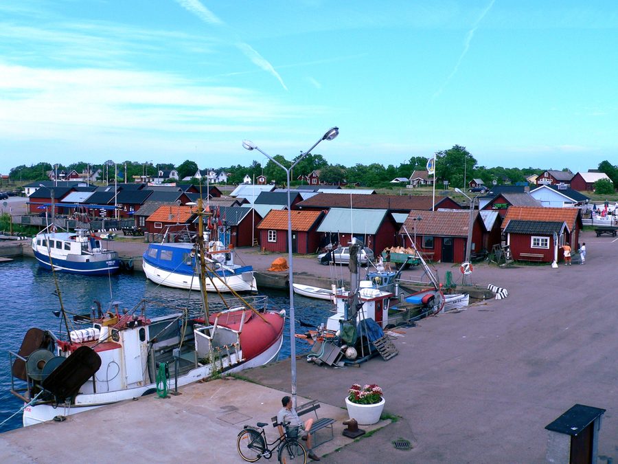 Port de Byxelkrok, municipalité de Borgholm, Öland, Suède