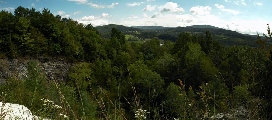Vue depuis Quarry Hill à Pownal, Vermont