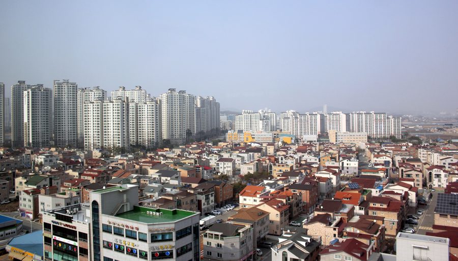 Vue urbaine à Chungcheongbuk-Do