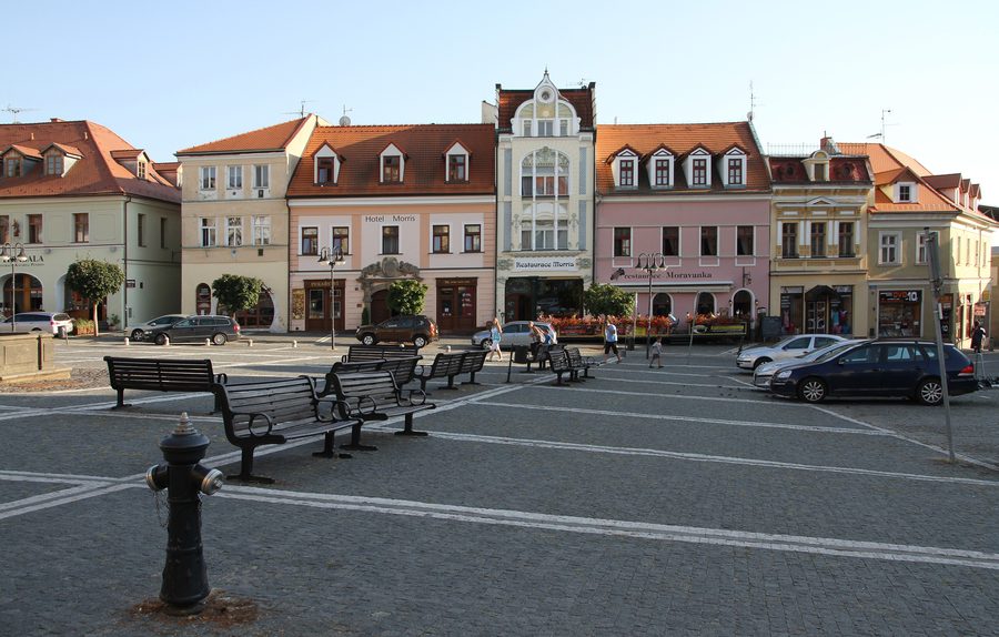 Place Masaryk à Česká Lípa, Tchéquie