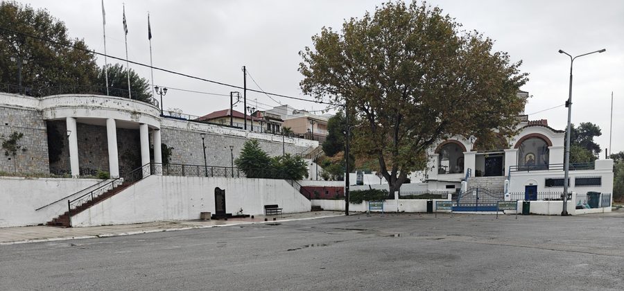 Vue sur la localité grecque de Nea Michaniona