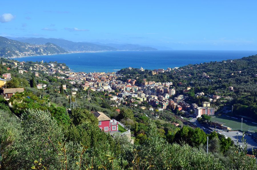 Panorama de Santa Margherita Ligure depuis la Via Aurelia