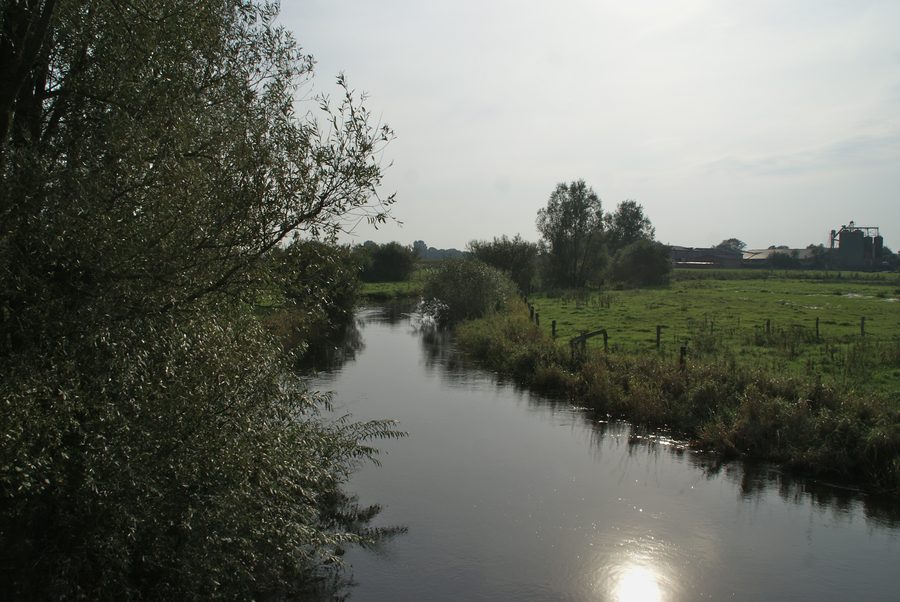 La Treene à la frontière entre Sollerup et Silberstedt