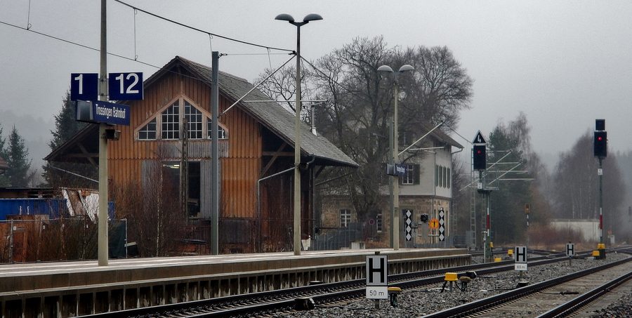 Gare de Trossingen sur la ligne ferroviaire dans la région de Deißlingen