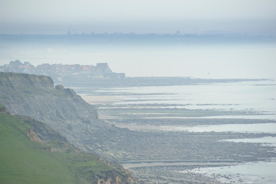 Falaises côtières entre le Cap Gris-Nez et Boulogne-sur-Mer sur la Côte d’Opale
