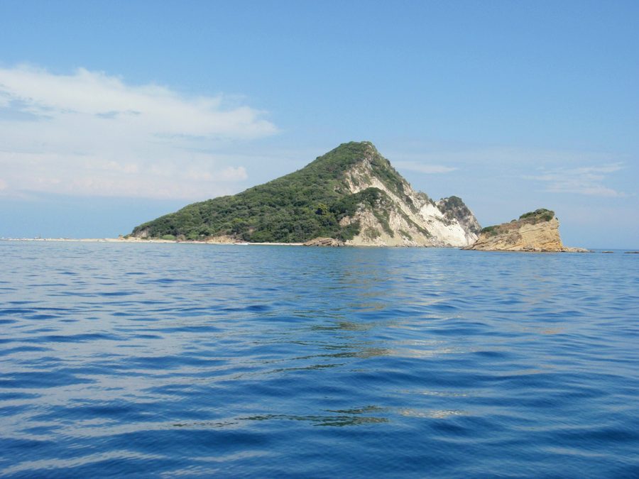 Marathonisi dans la baie protégée de Laganas à Zakynthos