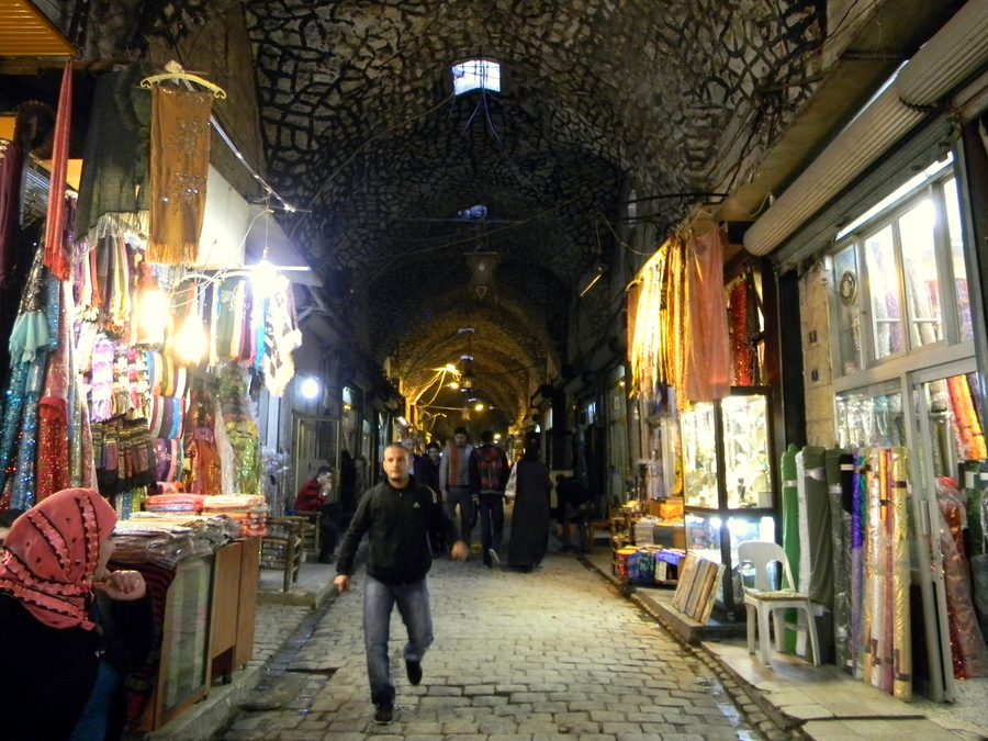 Partie couverte du souk Al-Madina à Alep