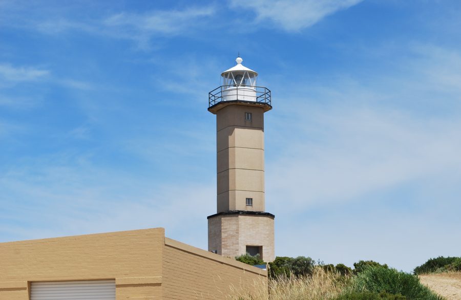 Cape Martin Lighthouse près de Beachport en Australie-Méridionale