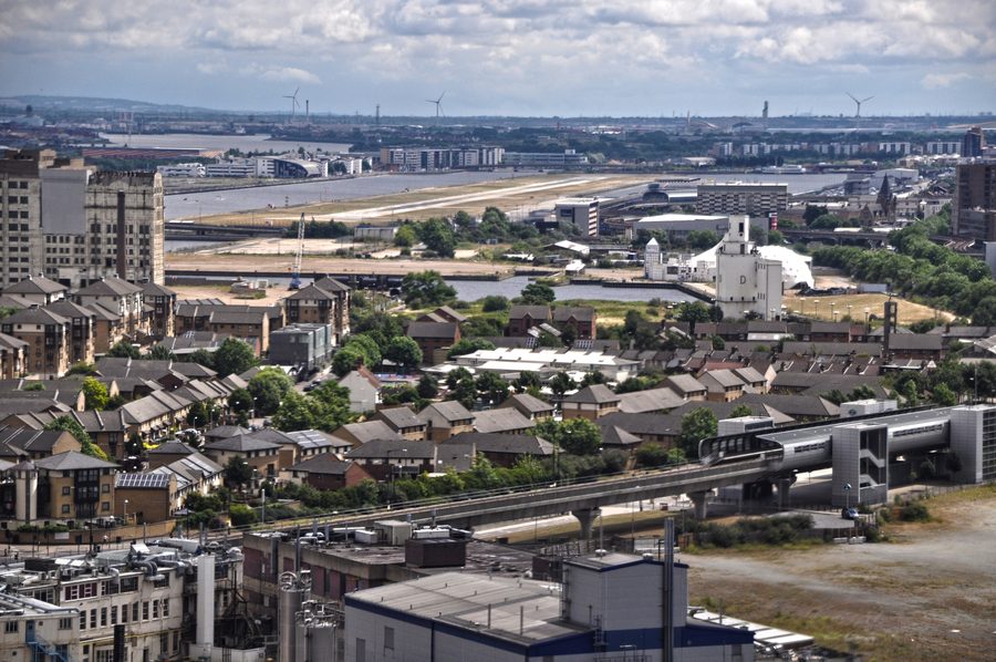 Paysage urbain à Newham, East London
