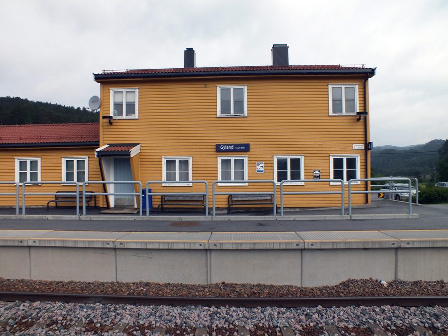 Gare de Gyland dans le Vest-Agder, Norvège