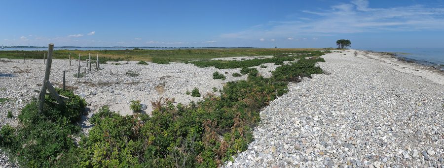 Vue depuis Schleimünde sur la réserve naturelle de l’embouchure de la Schlei