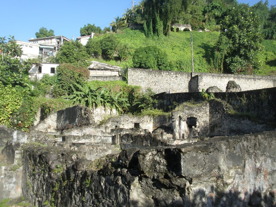 Vestiges historiques de la prison à Saint-Pierre, Martinique