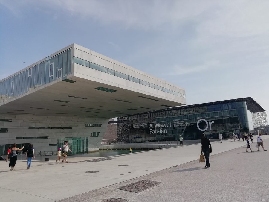Vue extérieure du Museum of European and Mediterranean Civilisations à Marseille