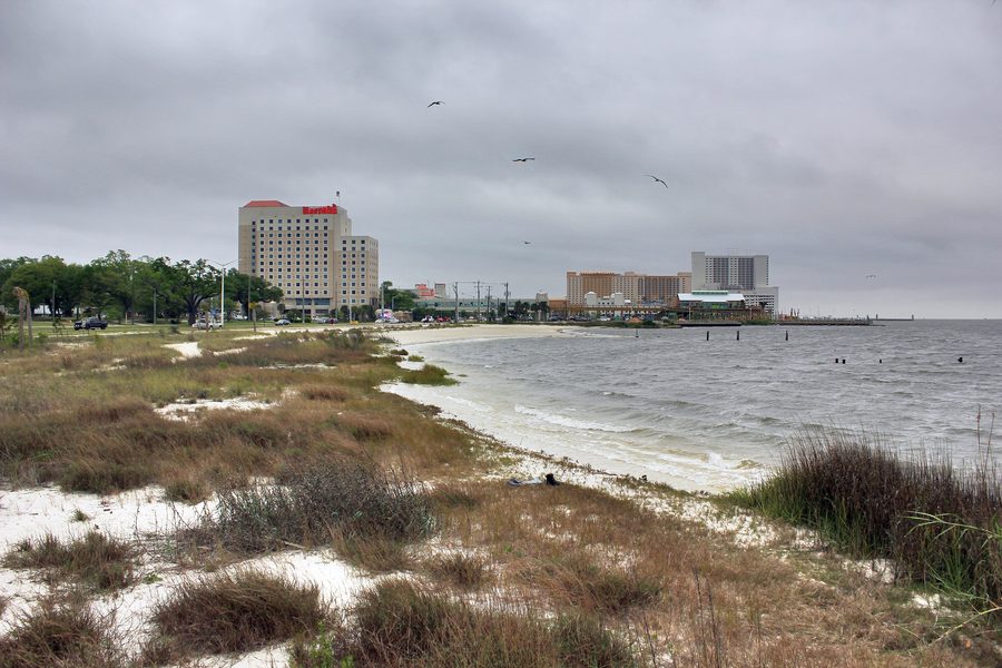 Plage et casinos à Biloxi, Mississippi