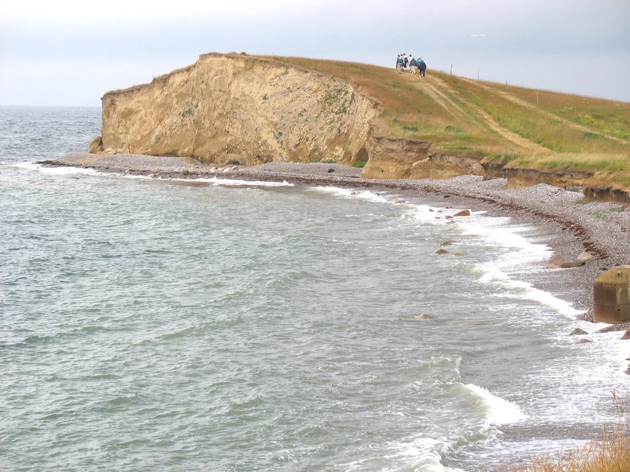 Falaise de Gulstav Klint à l’extrémité sud de Langeland