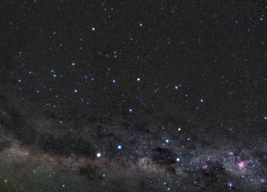 Ciel étoilé au-dessus de la région de Coquimbo