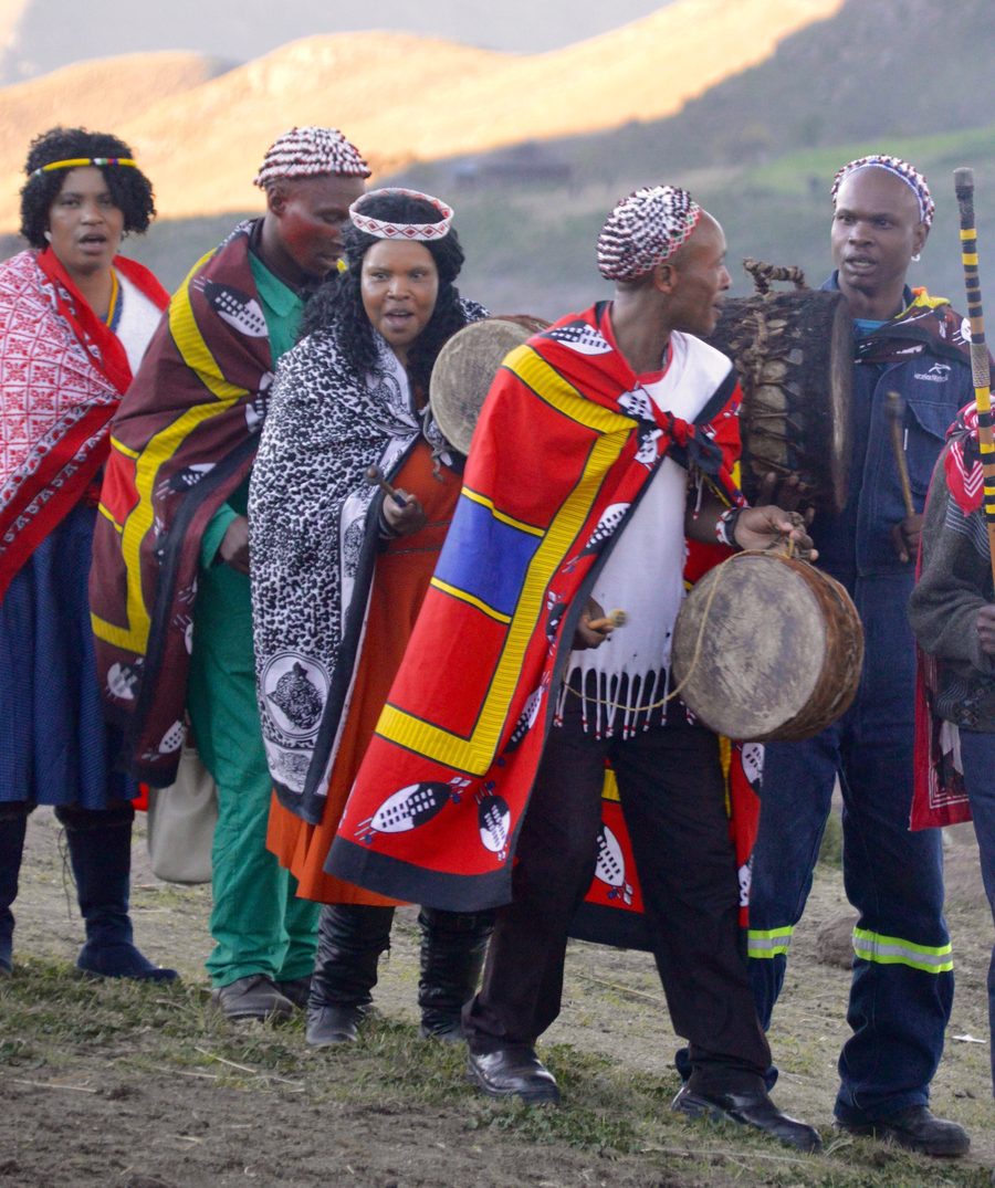 Scène culturelle basotho au Lesotho
