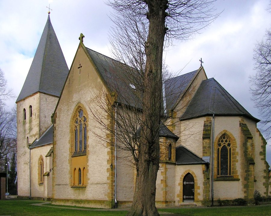Église à Spenge, district de Herford, Rhénanie-du-Nord-Westphalie