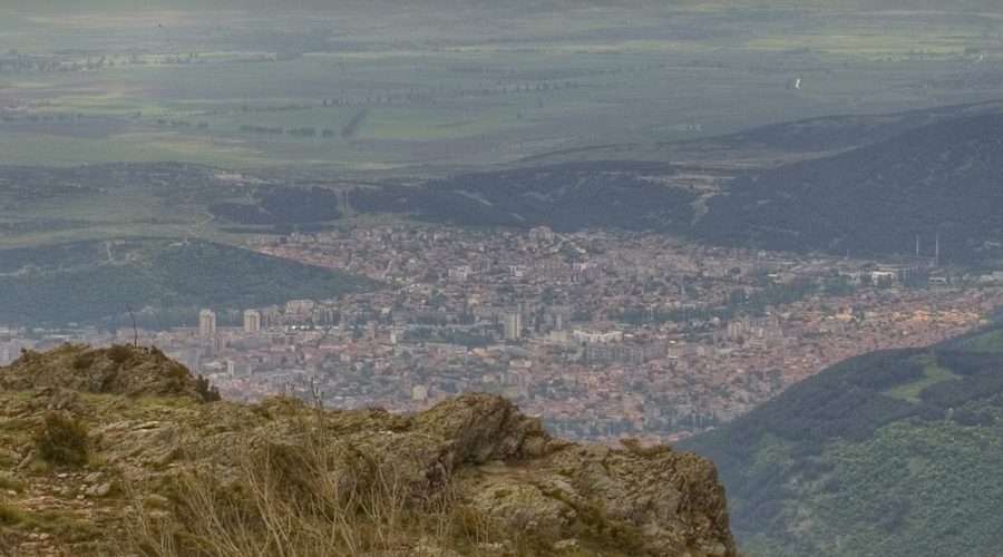 Vue de Sliven depuis Karandila