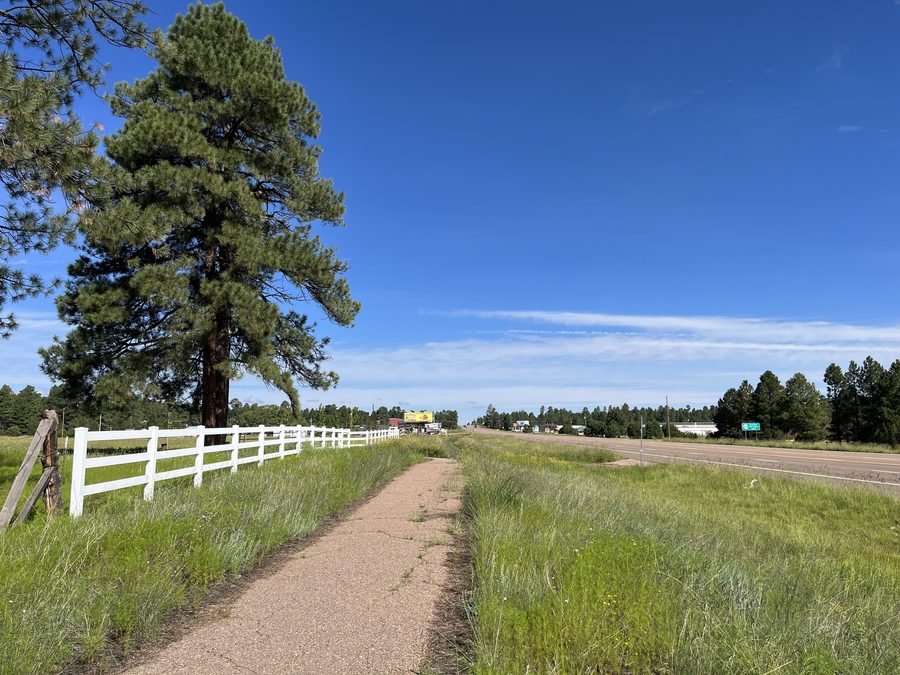 Heber-Overgaard, Arizona, vu depuis la State Route 260