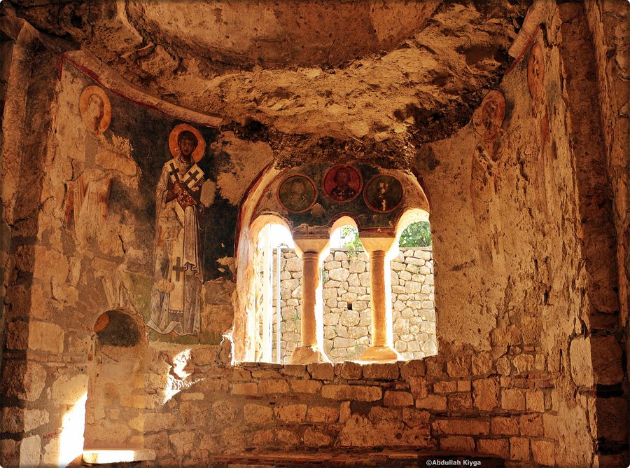 Vue extérieure de l’église Saint-Nicolas à Myra près de Demre, Antalya