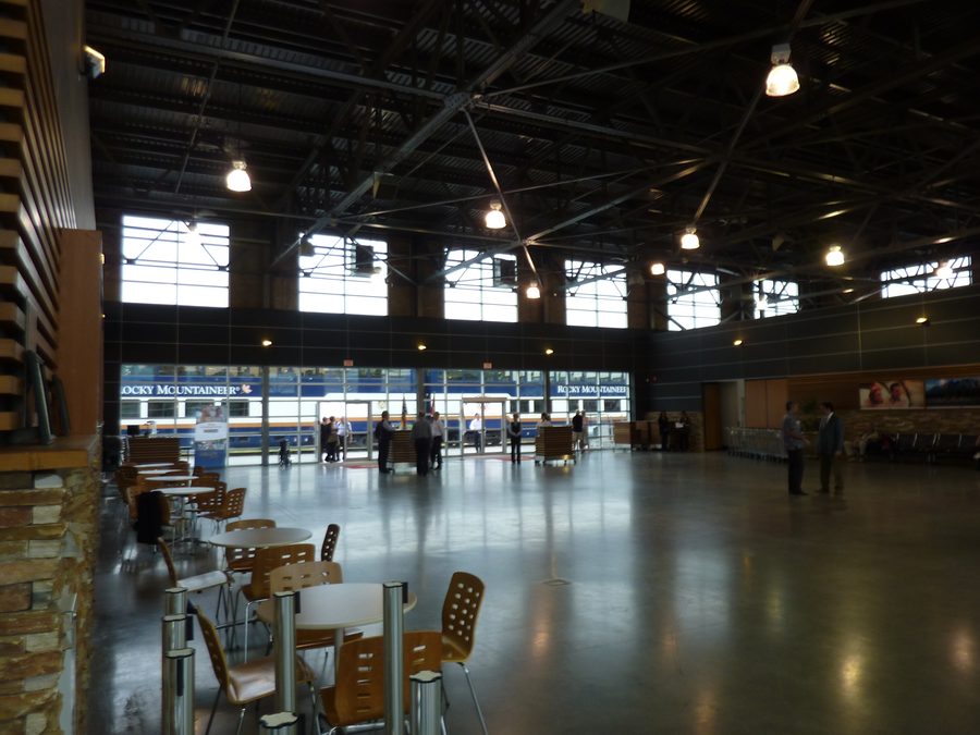 Gare du Rocky Mountaineer à Vancouver, Canada.