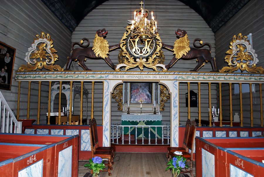 Søndeled kirke dans la commune de Risør, Norvège