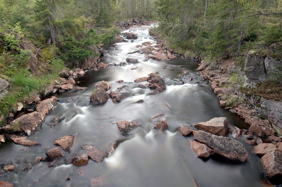 La rivière Rotua dans les Romeriksåsene