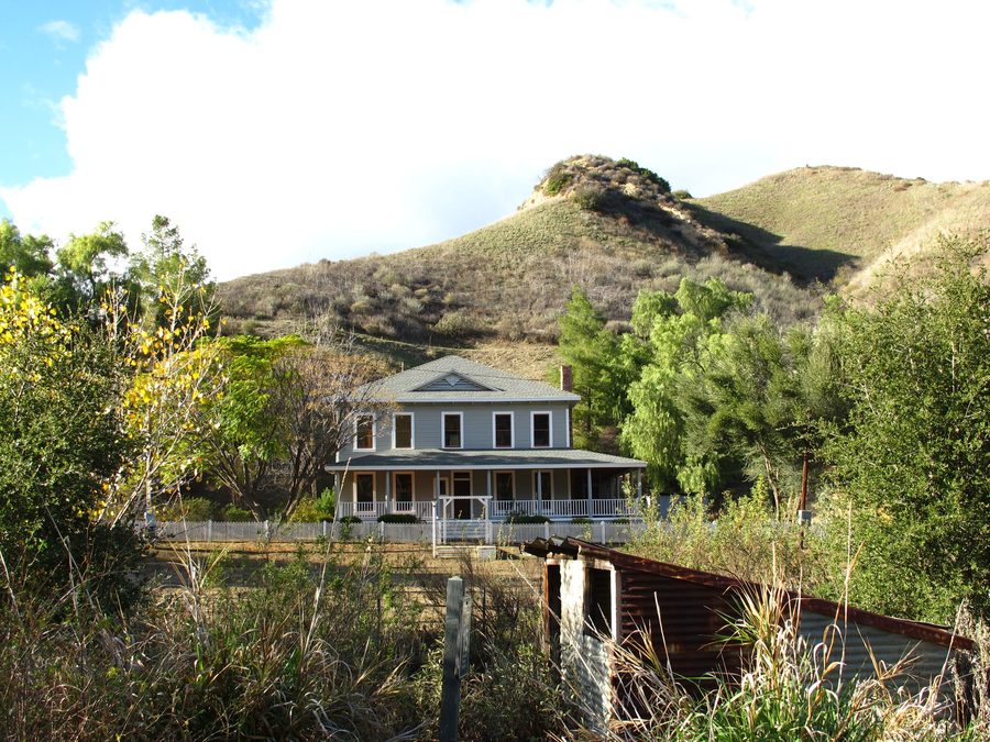 C. A. Mentry House dans la ville pétrolière historique de Mentryville, Californie