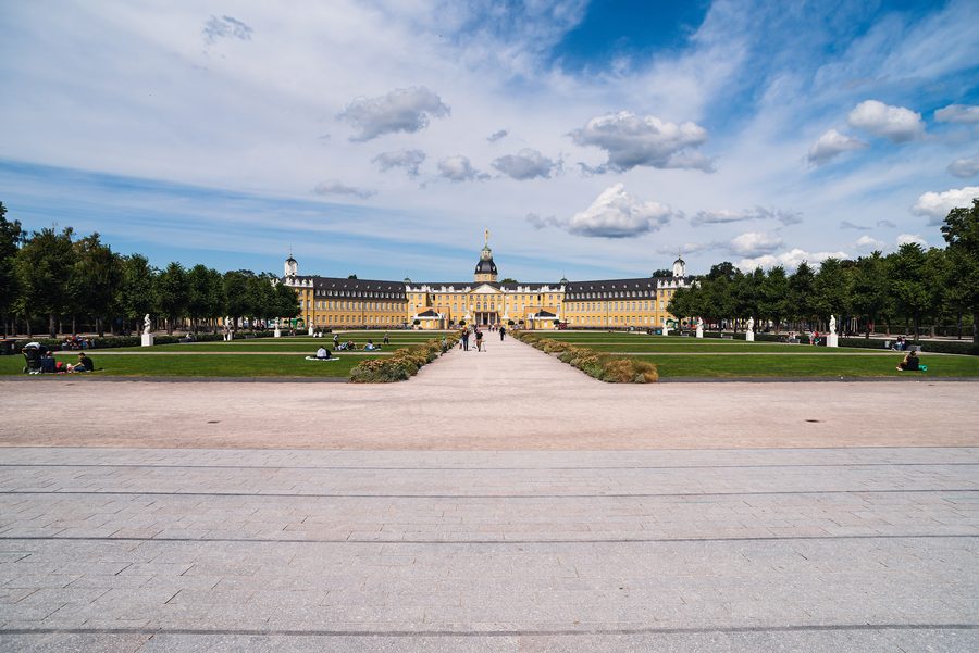 Vue extérieure du château de Karlsruhe