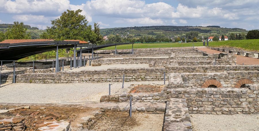 Quartier des artisans romains sur le site de fouilles de Bliesbruck dans le Parc culturel européen Bliesbruck-Reinheim