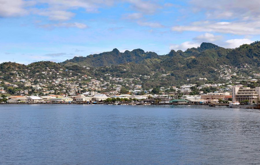 Vue de Charlotte Amalie à St. Thomas