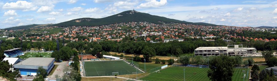 Vue depuis le château de Nitra sur le mont Zobor