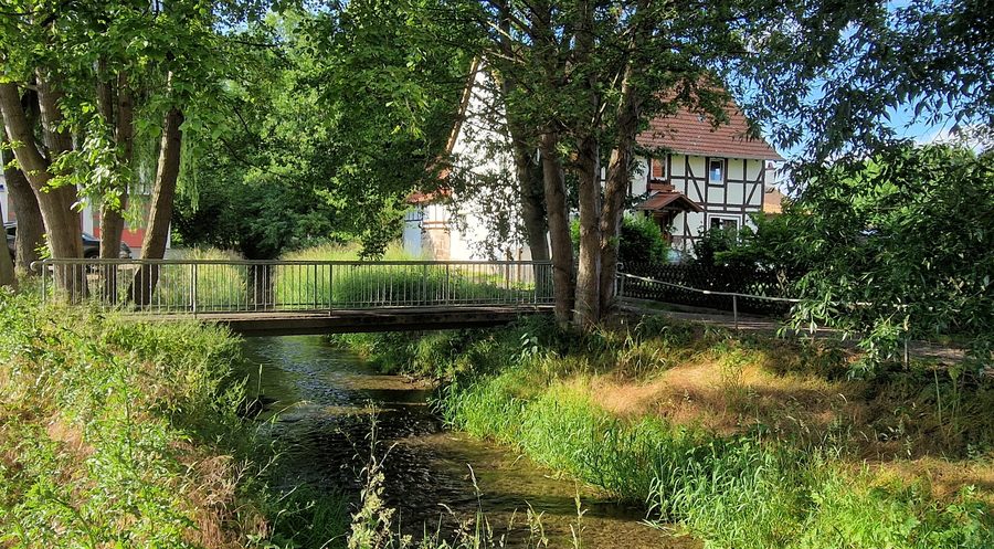 La Dramme près d’Obernjesa dans la commune de Rosdorf, dans l’arrondissement de Göttingen