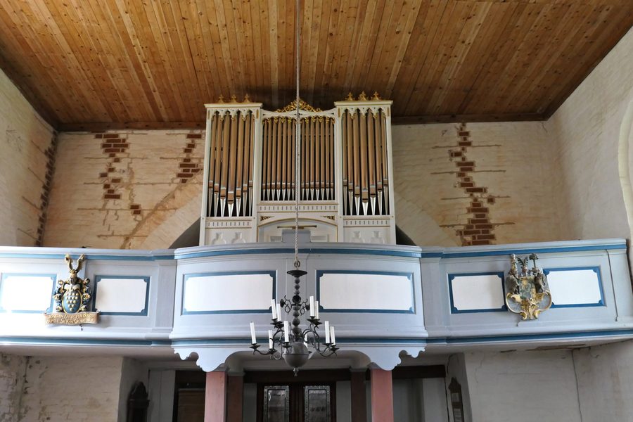 Orgue à Friedrichshagen, commune d'Upahl, arrondissement de Nordwestmecklenburg